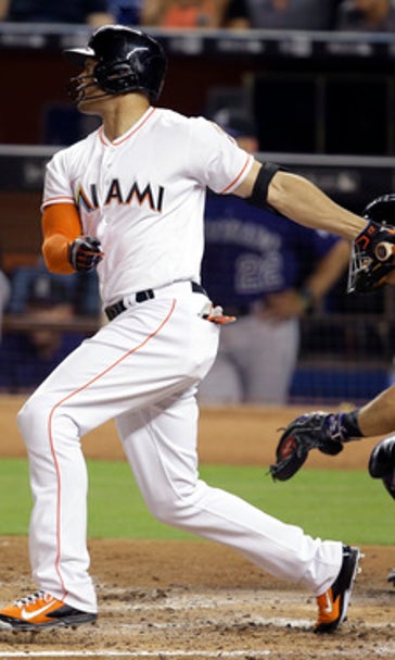 Marlins' Giancarlo Stanton aims for a fashion home run